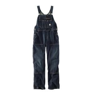 Carhartt Womens Brewster Double Front Bib Denim Overall Size S(4/6)